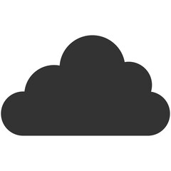 black silhouette cloud sign