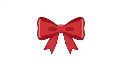 Red Ribbon Bow as Decorative Accessory.