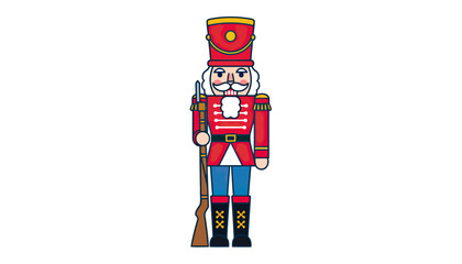 Nutcracker Soldier Figurine Toy Ornament for Display.