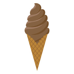 チョコ味のソフトクリーム