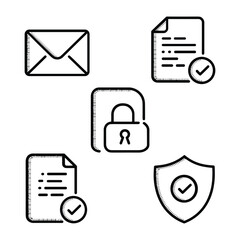 Abstract geometric shapes with vibrant color accents