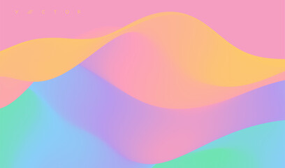 3D abstract wavy background. Dynamic wave. Vector illustration for banner, flyer, brochure, booklet or presentation.