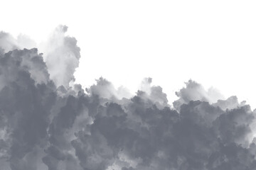 Abstract gray amorphous shape with jagged border and copy space