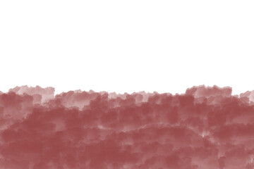 Abstract jagged edge graphic with a reddish-brown color field