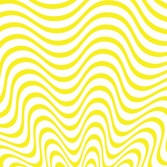  Abstract yellow colour wave arc line pattern with white colour background suitable for fashion textiles, graphics.