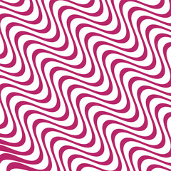 Abstract pink colour diagonal wave line pattern with white colour background suitable for fashion textiles, graphics
