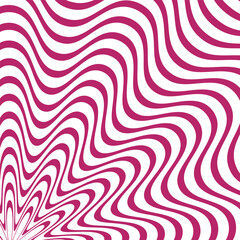 Abstract pink colour diagonal wave arc line pattern with white colour background suitable for fashion textiles, graphics