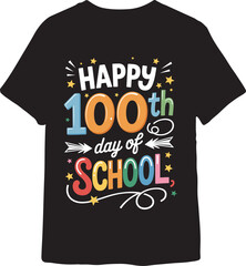 100 Days of School T-Shirt Design, 100th Day School Celebration Vector, Funny 100 Days Smarter T-Shirt, Kids 100 Day Milestone Graphic