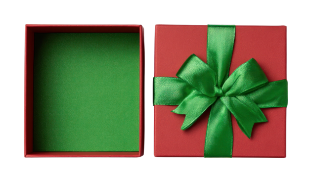 PNG Festive gift box open
