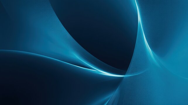 4K Minimalist Teal Light Wave Wallpaper:Glowing Curved Patterns for Business Presentations & Branding