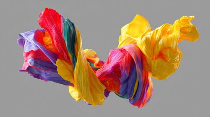 Isometric 3D AI artist bot generating fluid sculpture