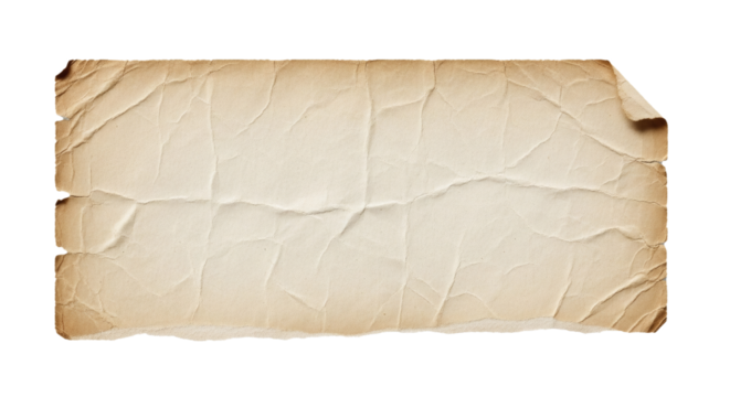 Old paper background vintage texture antique parchment aged retro grunge blank page manuscript surface on transparent background