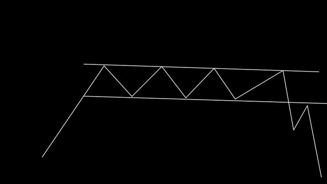 A glowing line chart upward trend financial growth data analytics business success blue neon stock market rising bars profit increase digital graph forecast strategy steady growth finance ...