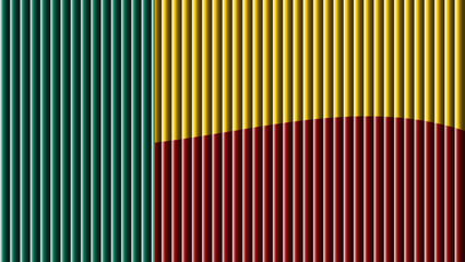 A vibrant and colorful abstract background featuring vertical stripes in green yellow and red hues