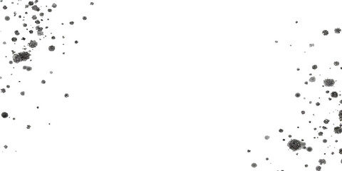 Black ink splatter texture frame with grunge water splash illustration