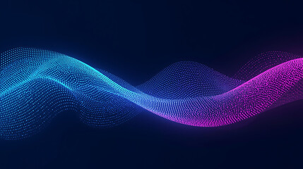 cyan to magenta digital wave mesh on dark gradient background