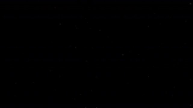 snowfall blizzard of small white snowflakes in a light gentle snowstorm with a plain black made transparent with screen blending mode background 4K animation