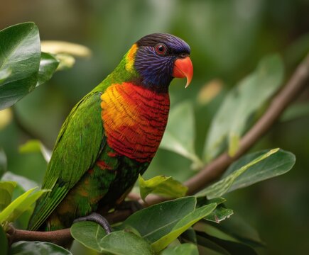 Pohnpei Lorikeet, in the wild
