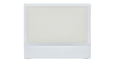White polaroid frame instant camera photo blank picture template mockup photography memories retro style on transparent background