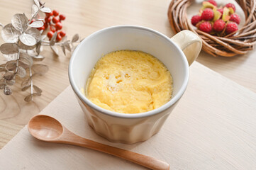 レンジで簡単米粉のカップケーキ