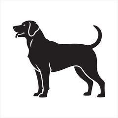 Standing Dog Icon – Simple Pet Silhouette Design