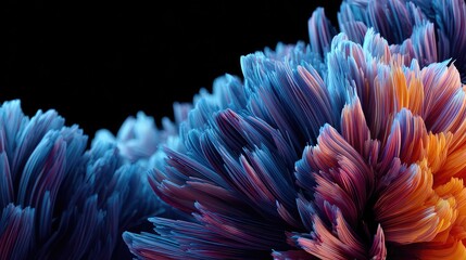 Stunning abstract background with vibrant blue, orange, and purple hues creating a dynamic and modern design perfect for technology, creative projects, and futuristic themes