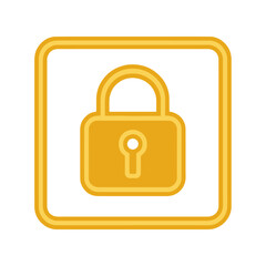 lock sign icon, color vector, on a white background
Vector sign icon