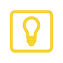 light bulb sign icon, color vector, on a white background
Vector sign icon