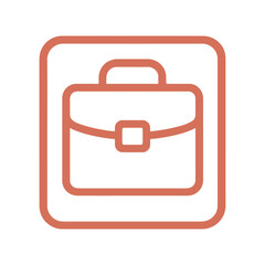 briefcase sign icon, color vector, on a white background
Vector sign icon