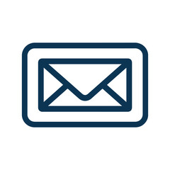 envelope sign icon, color vector, on a white background
Vector sign icon