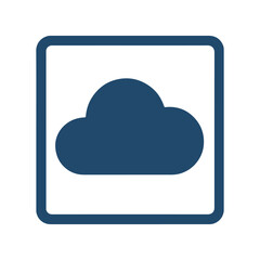 cloud sign icon, color vector, on a white background
Vector sign icon
