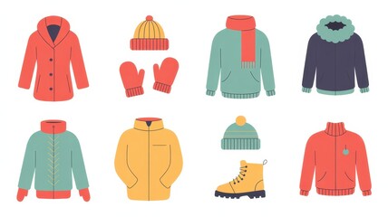 Winter clothes and accessories