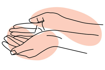 hand hygiene and skin care gestures