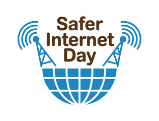 Safer Internet Day logo promotes online safety and digital awareness.
