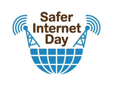Safer Internet Day logo promotes online safety and digital awareness.