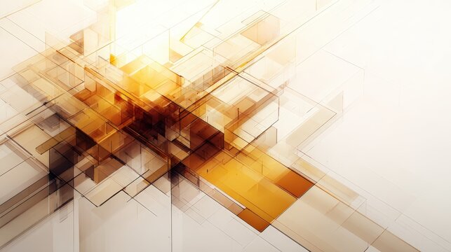 This abstract geometric design features a mix of warm tones and sharp lines, ideal for backgrounds, technology themes, or creative projects, Perfect for digital artwork, presentations, or branding,
