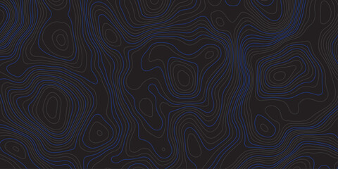 Dark abstract topographic contour pattern with smooth flowing lines and subtle blue accents. Modern minimalist background ideal for digital design, wallpapers, branding, and seamless graphic textures.