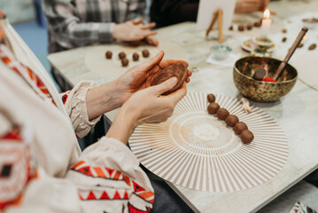 Female Hands Sculpting Clay &ndash; Traditional Pottery Workshop Art