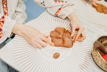 Female Hands Sculpting Clay &ndash; Traditional Pottery Workshop Art