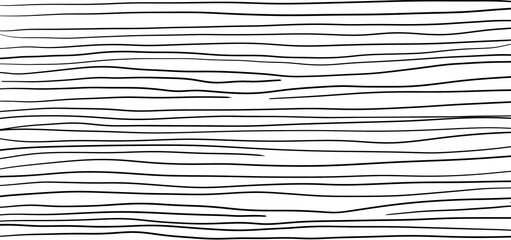 Hand drawn wavy horizontal lines on transparent background.