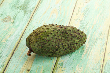 Ripe green sweet soursop fruit