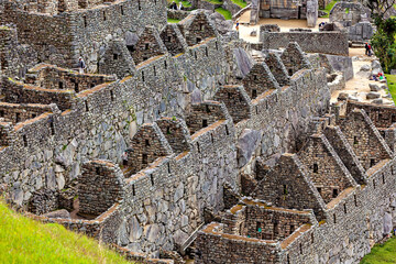The ruins of Machu Picchu in the Andes of Peru