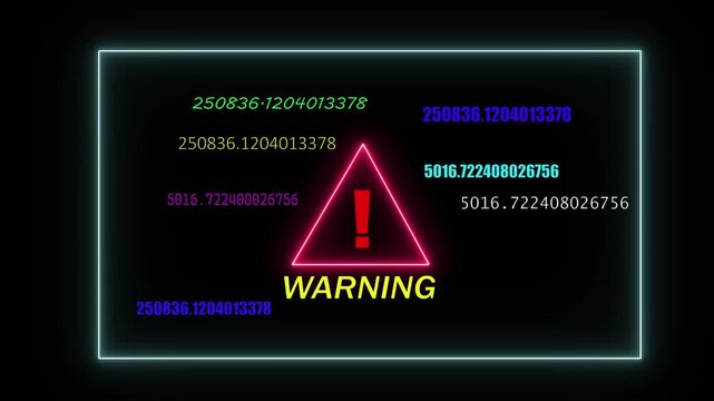  computer hacking warning message hacked alert. microprocessor connections and data processing on black background.	
