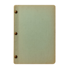 Fototapeta premium PNG Vintage notebook cover with buttons.