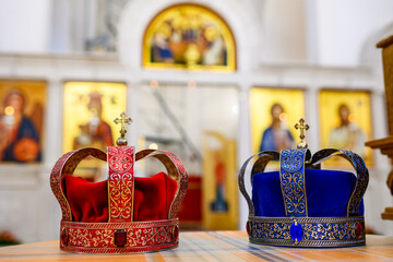 Two crowns for the wedding ceremony