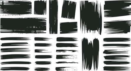 Collection of Dark Gray Brush Stroke Textures grunge