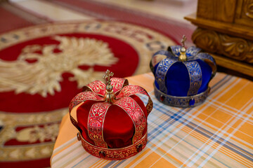 Two crowns for the wedding ceremony