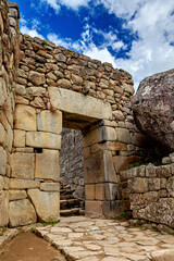 The ruins of Machu Picchu in the Andes of Peru
