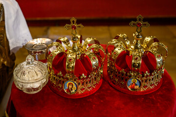 Two crowns for the wedding ceremony
