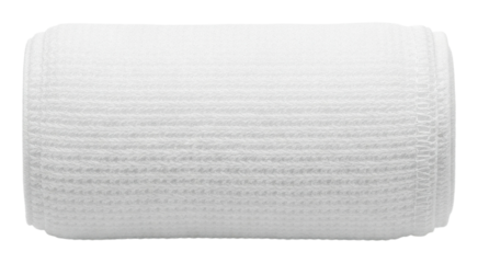 Action of white roller in supplies isolated on transparent background